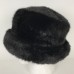 Vintage Laura Ashley Faux Fur Black Bucket Style or Brim Hat   eb-97862499
